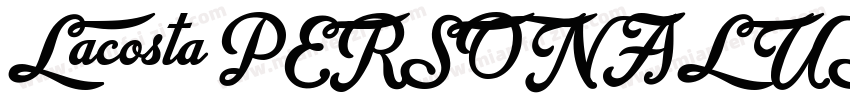 Lacosta PERSONAL USE字体转换